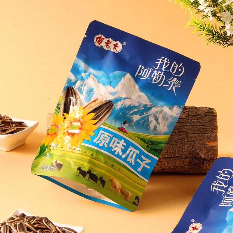 傻老大【傻老大】新疆阿勒泰原味大颗粒葵花籽90g*8袋高温烘炒香