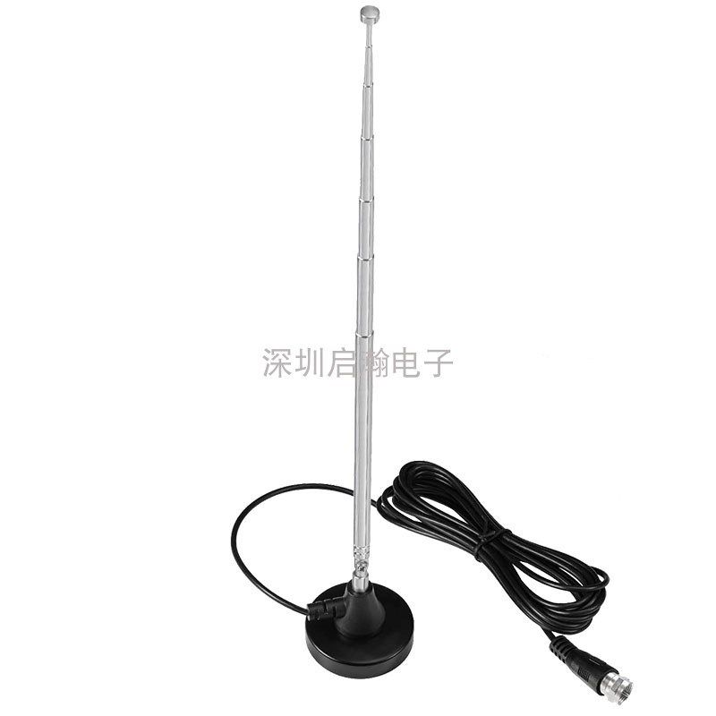 F拉杆伸缩天线适用收音头D音响家用功放调频收音天线欧旋转