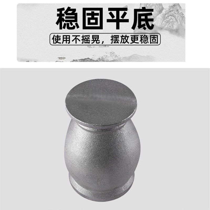 大号铸铁捣药罐碓窝对窝冲筒捣药臼药杵子缸研钵捣碎器研磨捣辣椒