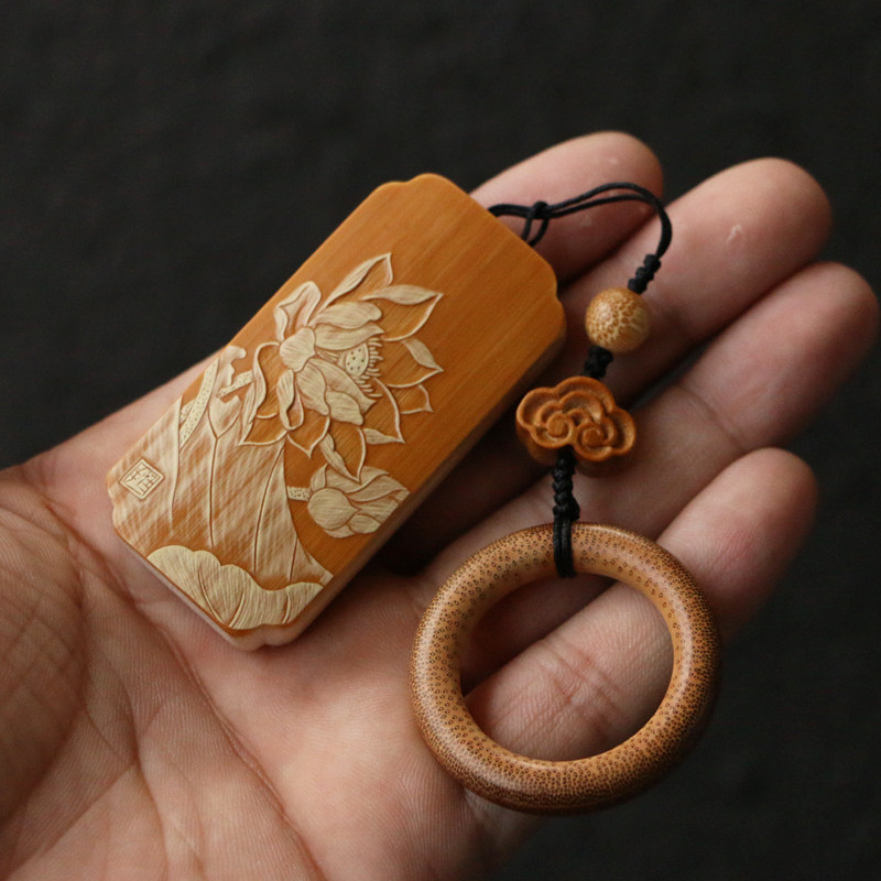 十几年玉竹老料东阳名家戚挺飞本工精工雕刻*手牌把件把玩竹雕,特色手工艺,竹编/竹雕,淘宝优惠券,粉丝福利购,淘宝优惠卷