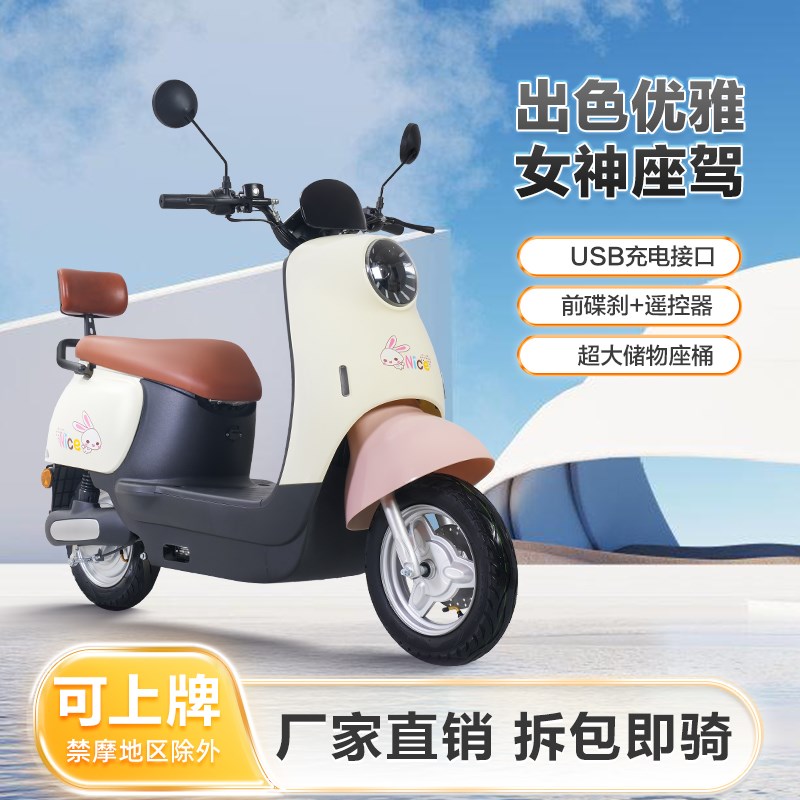 睫毛龟电动车60V电瓶车家用代步接送孩子72V电动摩托车长跑王锂电