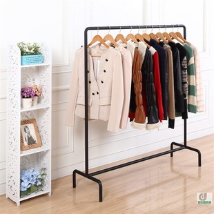 阳台晾衣杆落地单杆式固定晾衣架升降卧室内晾晒衣架加厚