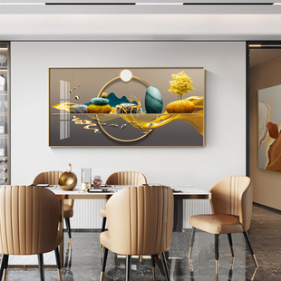 客厅沙发背景墙装饰画一整幅现代挂画横山水画高级感壁画