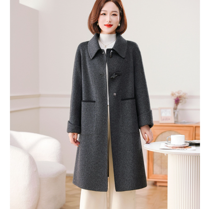 双面呢大衣女装气质时尚减龄中长款女士冬季毛呢5238,女装/女士精品,毛呢外套,淘宝优惠券,粉丝福利购,淘宝优惠卷