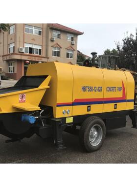 60柴油拖泵 地泵混凝土输送泵 82KW129KW柴油发动机 60立方/小时