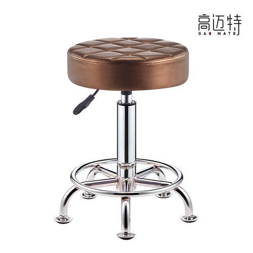 美发大工发廊剪发凳理发师傅椅升降转凳圆美甲椅按摩