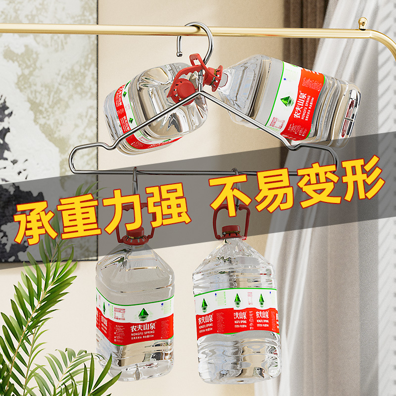 锈钢衣架家用宿舍加粗加厚晾衣架挂钩衣撑子无痕加长晾衣架