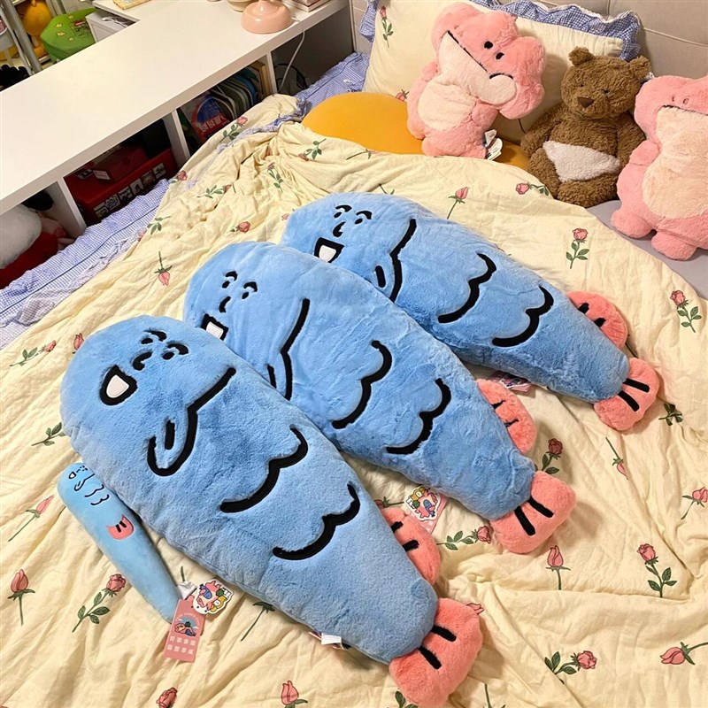 宿舍物咸鱼抱枕宿舍大学生床头靠枕靠垫头靠背床上布置装饰
