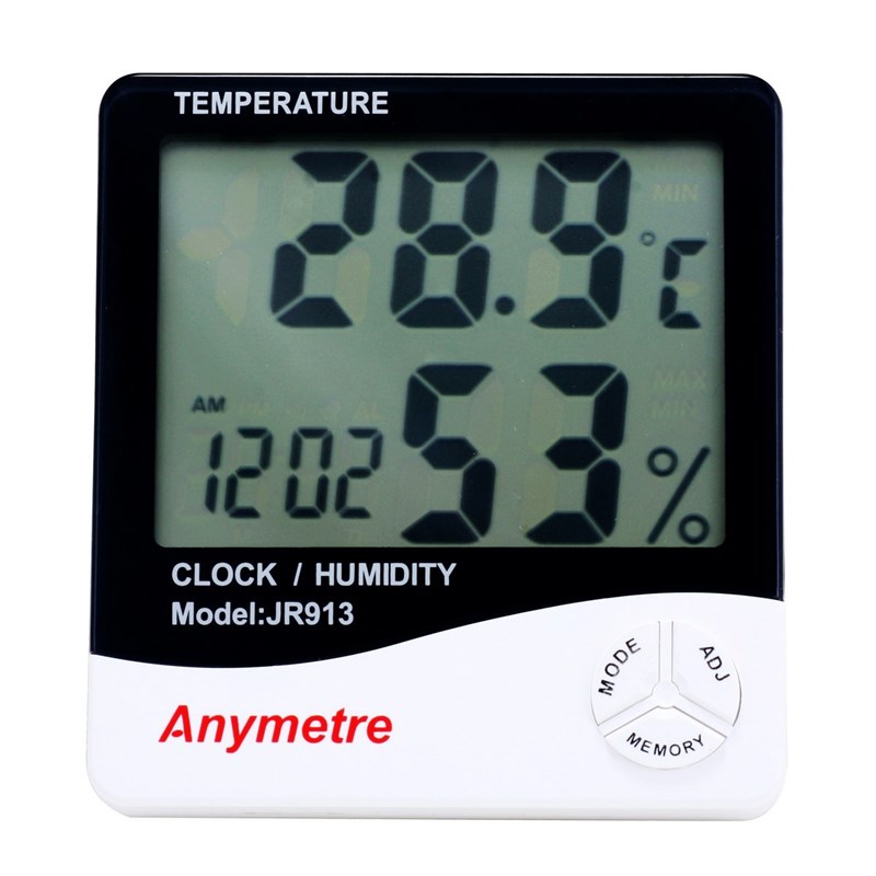 美德时JR913温度计 超大屏幕数显 室内外可用 电子温湿度计温度计