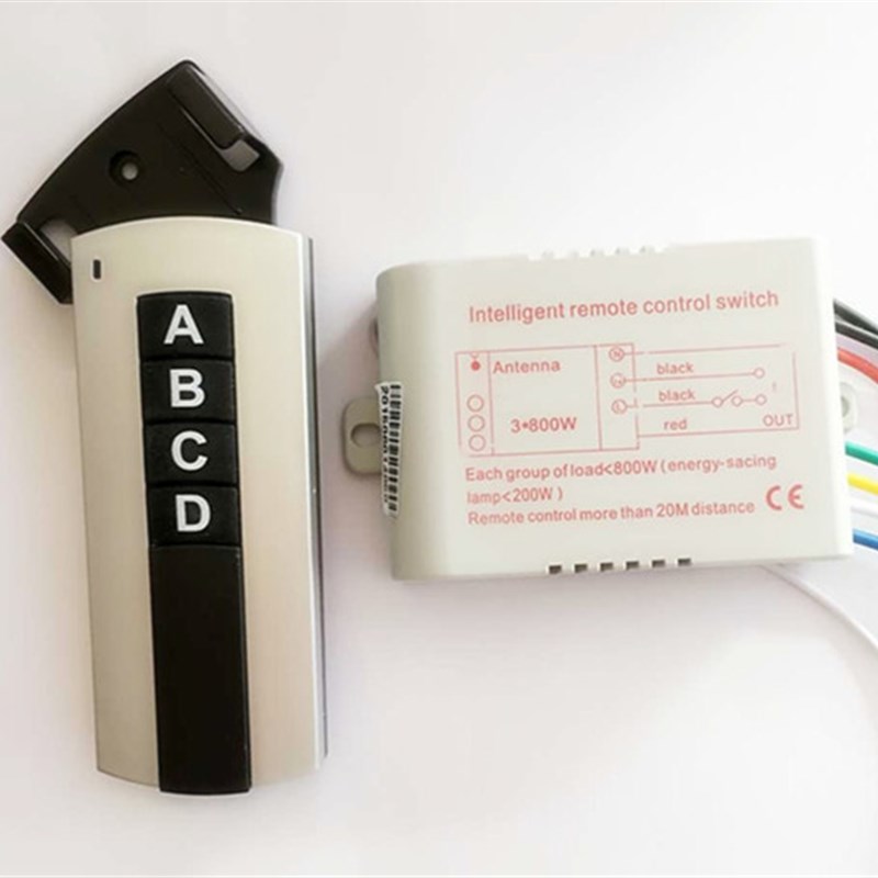 分段开关三路手动数码智能遥控开关 LED灯具无线摇控分段控制