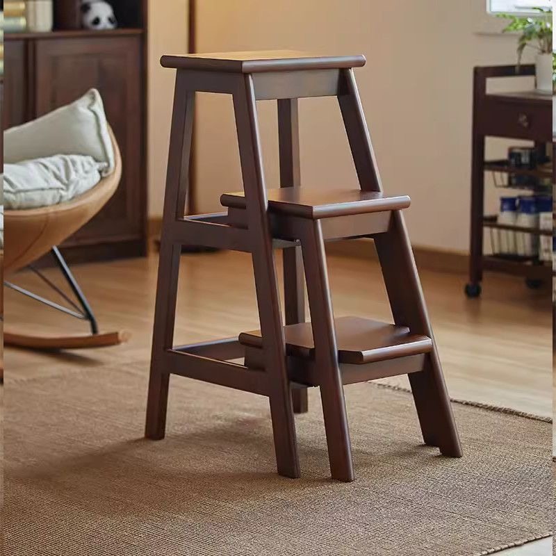 实木楼梯凳家用多功能梯凳三步登高凳可伸缩收纳换鞋凳榫卯结构凳,住宅家具,梯凳,淘宝优惠券,粉丝福利购,淘宝优惠卷