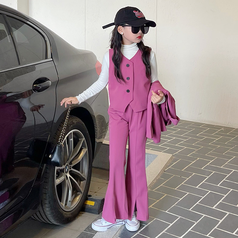 女童西装套装2023新款儿童洋气时髦中大童外套裤子两件套春秋装潮,童装/婴儿装/亲子装,套装,淘宝优惠券,粉丝福利购,淘宝优惠卷