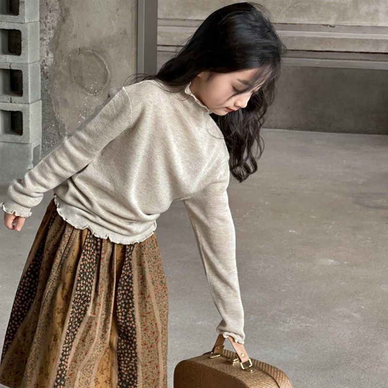 女童秋冬半身裙2024新款洋气中大童灯芯绒裙子波西米亚加绒碎花裙,童装/婴儿装/亲子装,半身裙,淘宝优惠券,粉丝福利购,淘宝优惠卷