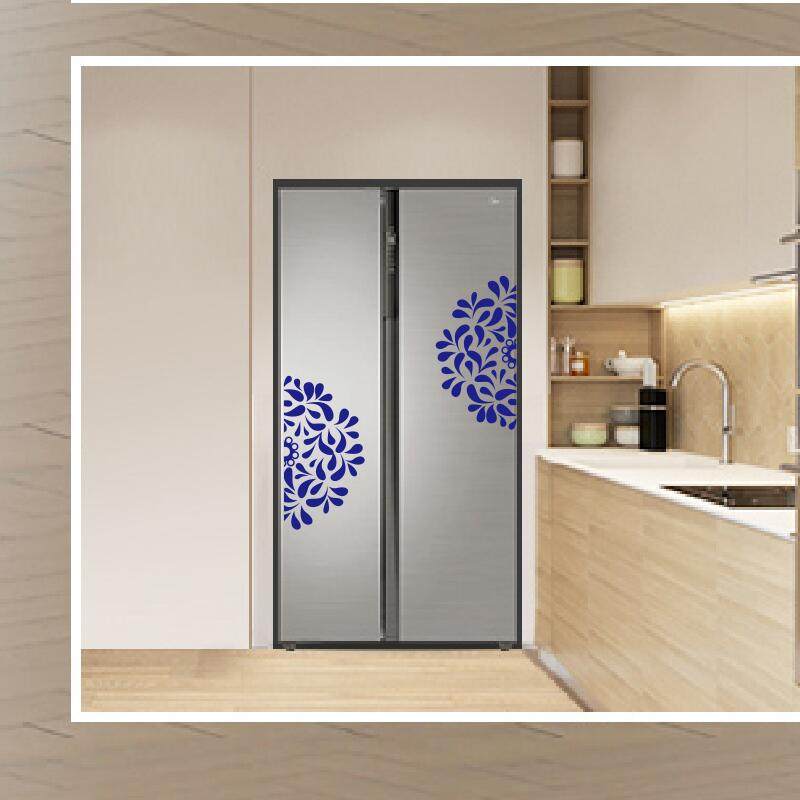 厨房装饰贴纸冰箱贴柜门贴餐厅橱柜贴移门橱窗玻璃贴对角贴包邮