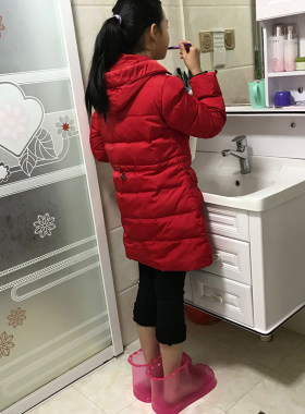 高筒泡脚鞋足浴桶便携迷你保温按摩洗脚盆 艾草泡脚养生