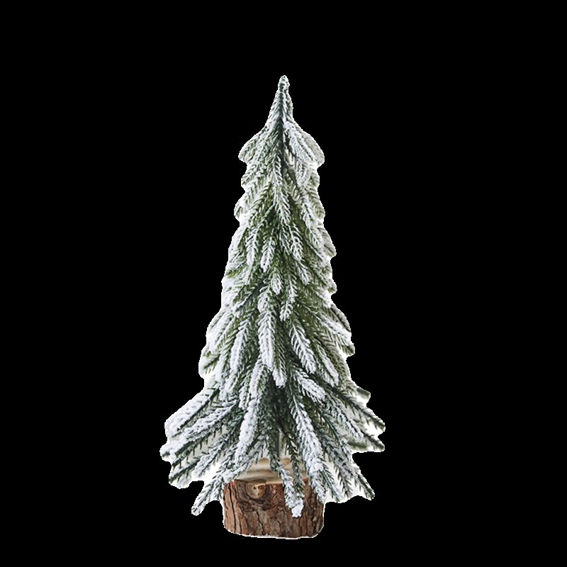 圣诞装饰品圣诞雪树小型摆件圣诞雪树装饰品家用气氛场景布置摆件