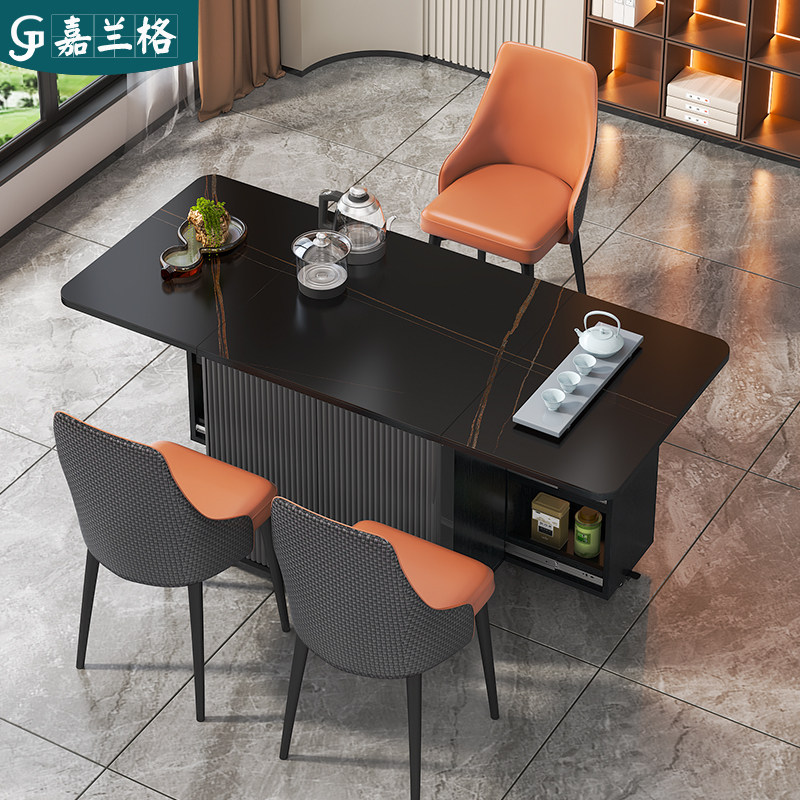 功夫岩板折叠茶桌茶几移动茶台烧水壶一体桶水茶台阳台茶桌椅组合,住宅家具,岩板餐桌,淘宝优惠券,粉丝福利购,淘宝优惠卷