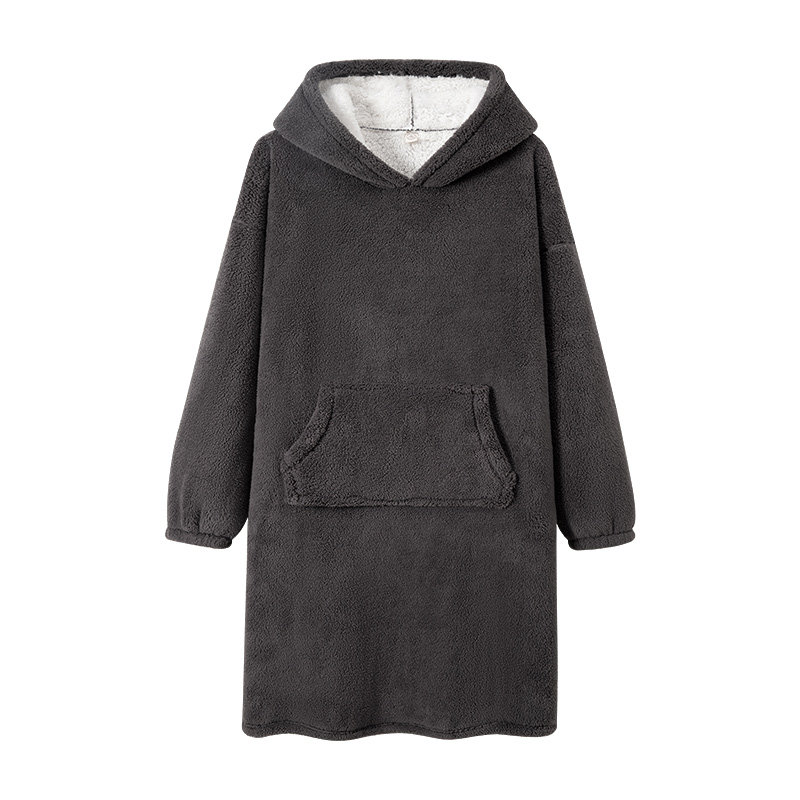 冬季珊瑚绒睡袍男款睡裙加绒加厚法兰绒冬款男士长款浴袍长袍睡衣