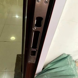 配件门锁扣片方头锁片入户门专用锁体防盗门锁导向片圆头压边条