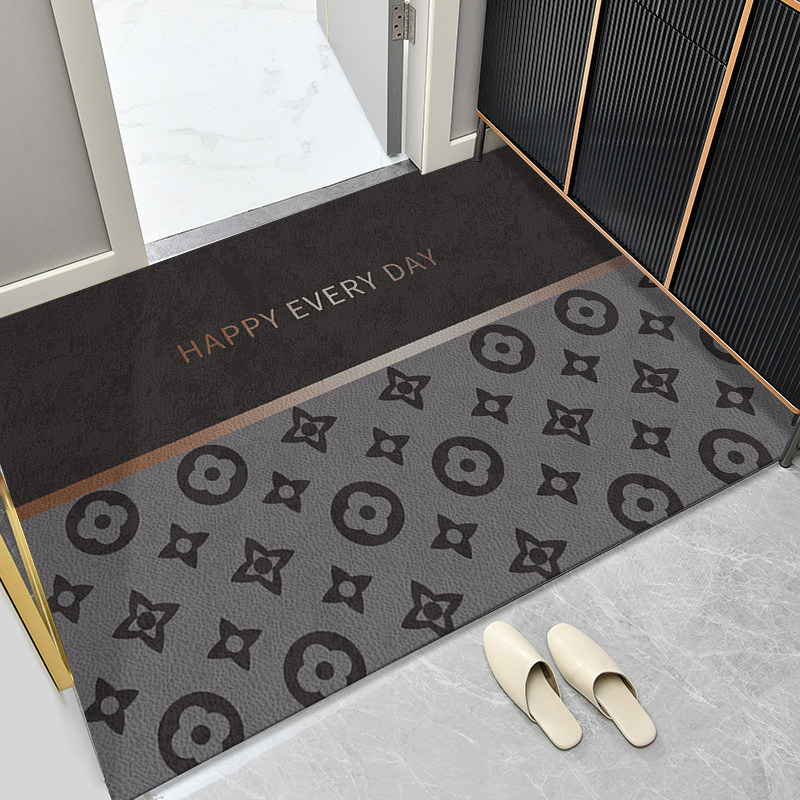 pvc入户门地垫门口脚垫门垫进门可擦洗裁剪耐脏格子灰色皮革地毯,居家布艺,家用脚垫,淘宝优惠券,粉丝福利购,淘宝优惠卷