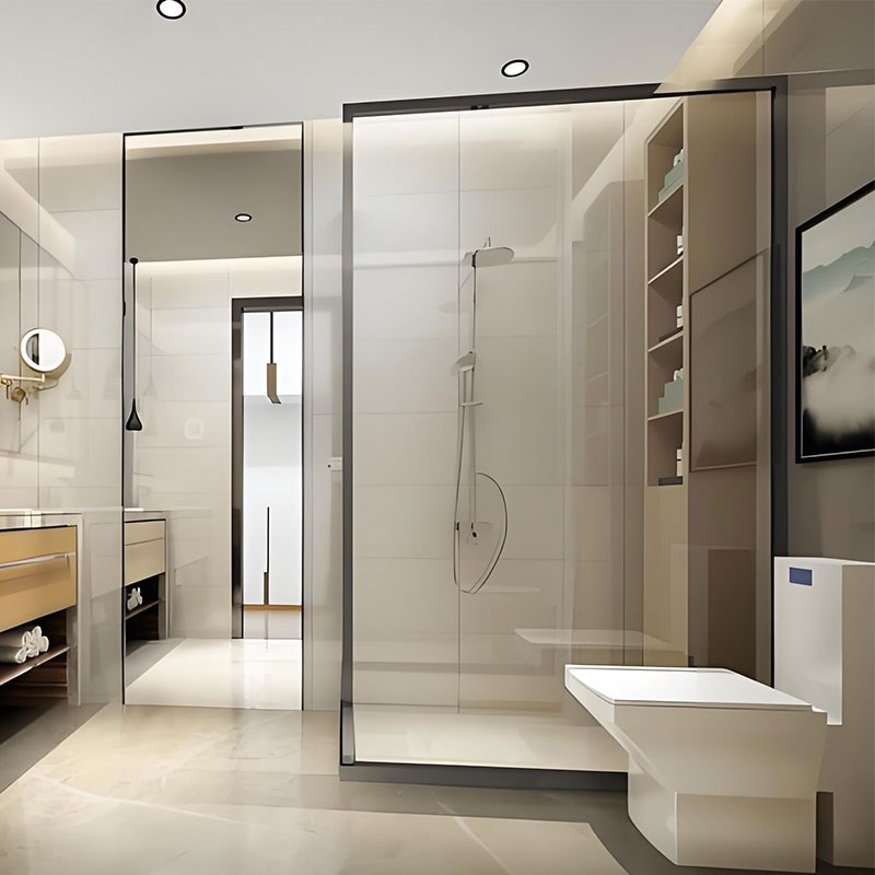 spc石晶墙板卫生间仿瓷砖石塑护墙板酒店淋浴房速装防水装饰墙板