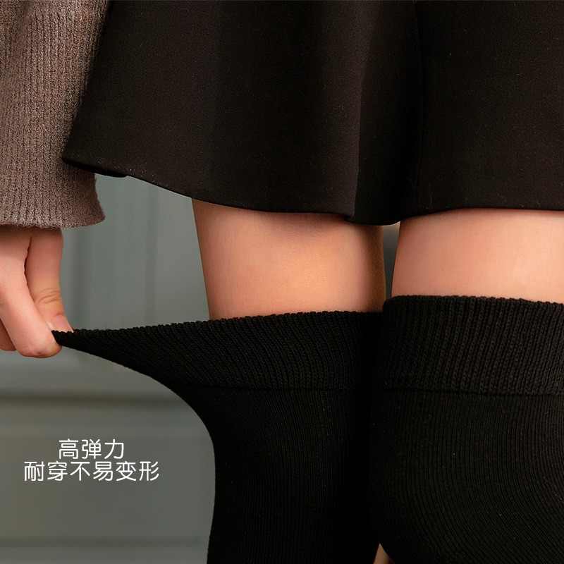 秋冬加厚儿童护腿袜套女童长筒堆堆袜毛圈男童保暖护膝大童小腿套