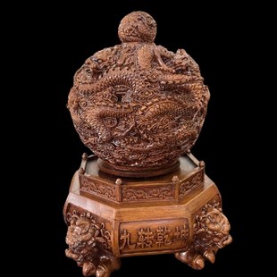 九转乾坤鼎摆件中式 饰品公司店铺开业礼物龙 招财客厅老板办公室装