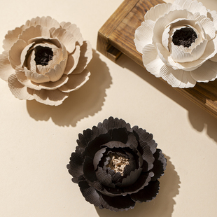 景德镇非遗手工陶瓷牡丹花中式 禅意线香插底座扩香器摆件生日礼物