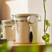 咖啡豆保存罐真空咖啡粉密封罐单向排气储存收纳储豆罐奶粉储存罐