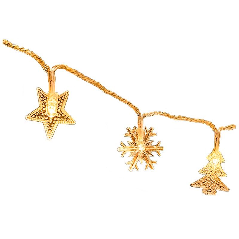 圣诞小彩灯闪灯串灯满天星星灯雪花led氛围灯夜市摆摊氛围灯发光