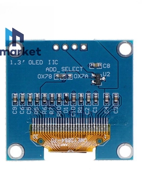 四针 1.3寸OLED 模块 128X64液晶 SSH1106 IIC接口 白色/蓝色显示