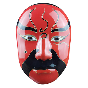 京剧脸谱挂件川剧面具戏曲特大号火锅店装饰饭店酒楼软装饰品防水