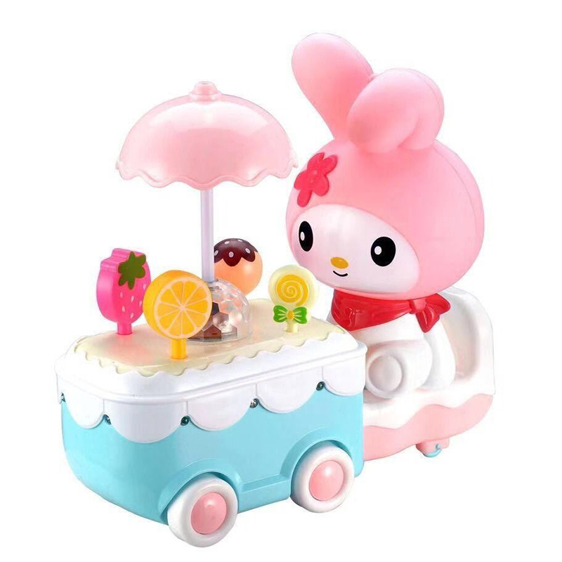 元宵卡通灯笼儿童手提发光音乐万向糖果车地摊庙会玩具花灯礼品