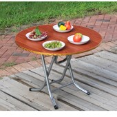 折叠圆桌小 折叠桌小型 家用吃饭小桌子可折叠小圆桌桌子圆形折叠