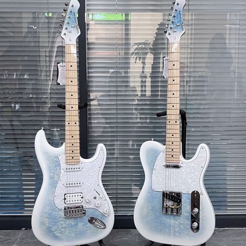 Sqoe电吉他套装专业级ST系列摇滚入门初学者学生海纹石配色电吉他