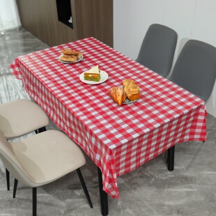特厚一次性桌布方桌正方形餐饮商用塑料长方形饭店烧烤大排档台布