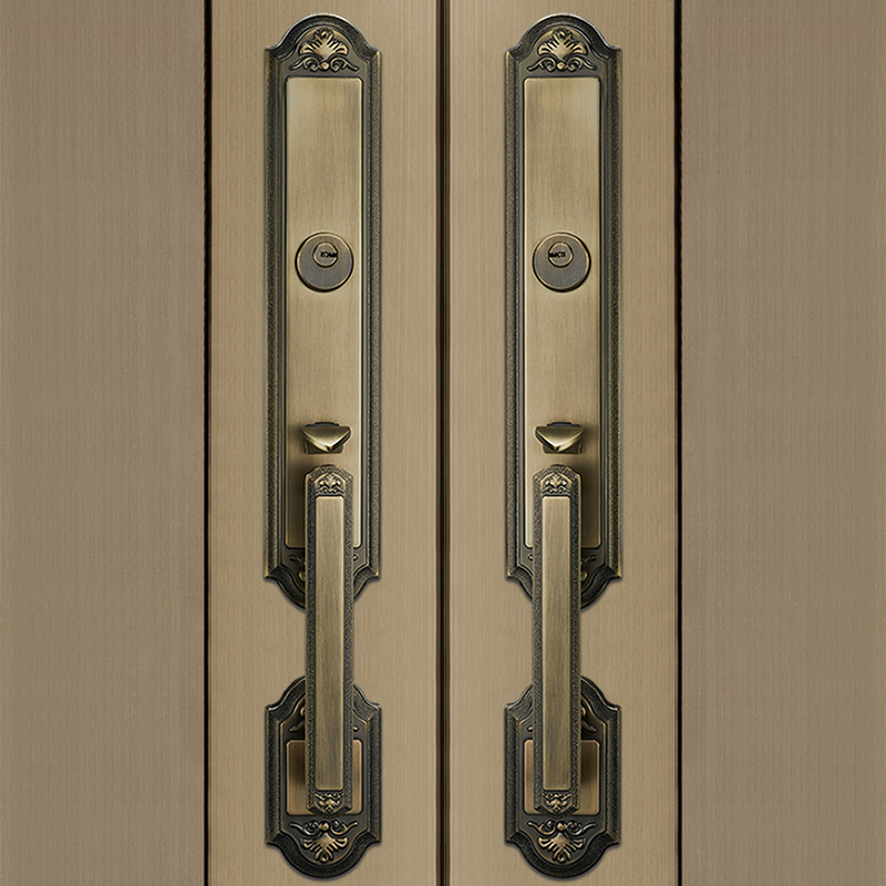 欧式豪华别墅家用防盗门入户静音真假 双开门对开门大门锁会议室