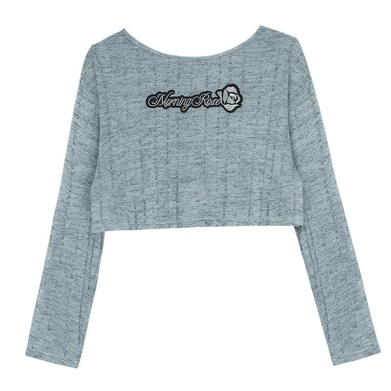 SagiDolls少女斗志 #晨雾蔷薇#灰蓝镂空针织罩衫防晒防冻透气显白,女装/女士精品,T恤,淘宝优惠券,粉丝福利购,淘宝优惠卷