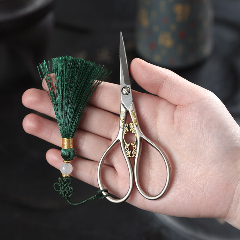 复古剪家用钛金茶艺剪刀功夫茶具茶艺茶道配件创意迷你茶叶泡袋剪,居家布艺,剪刀,淘宝优惠券,粉丝福利购,淘宝优惠卷