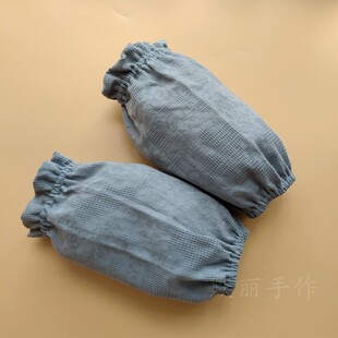 成人全棉袖套防脏长袖筒秋冬防污羽绒服白色短款袖头办公工作护袖