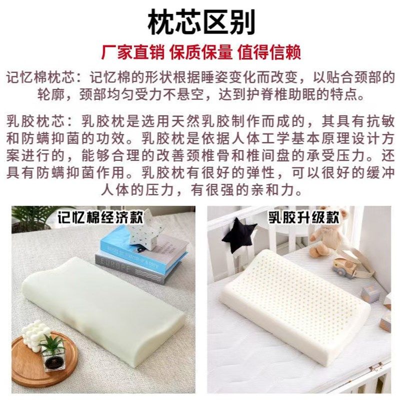 泰国纯天然儿童乳胶枕头全棉学生枕芯幼儿园记忆棉枕双层纯棉枕套,床上用品,乳胶枕,淘宝优惠券,粉丝福利购,淘宝优惠卷