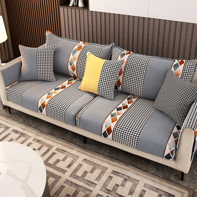 北欧简约沙发套罩四季通用防滑沙发套笠雪尼尔高档坐垫靠背套盖巾,居家布艺,沙发垫,淘宝优惠券,粉丝福利购,淘宝优惠卷
