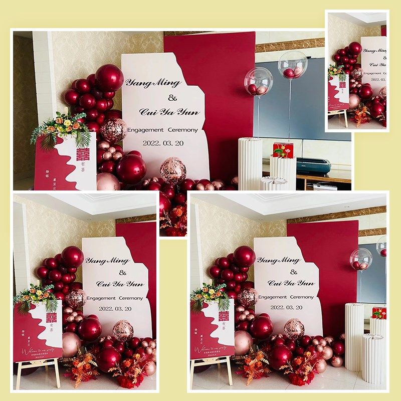 婚礼订婚宴布置场景简约背景墙气球装饰仪式感定制kt板背景板0090,节庆用品/礼品,气球,淘宝优惠券,粉丝福利购,淘宝优惠卷