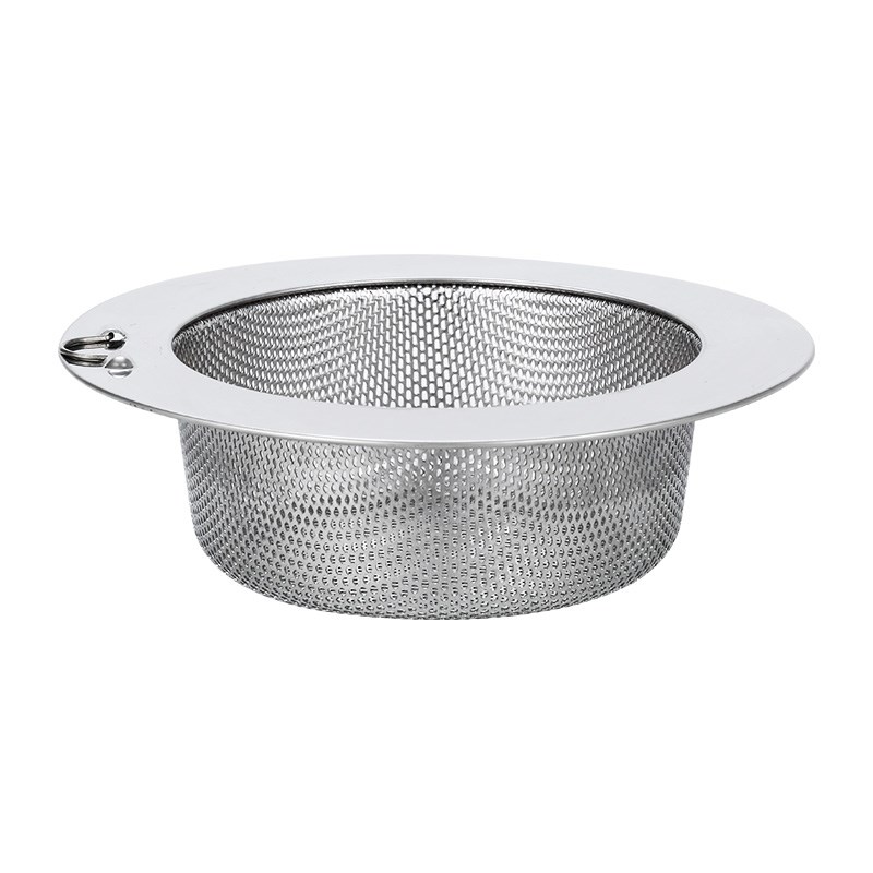 加厚不锈钢厨房过滤器洗菜盆下水道过滤网14CM水槽防堵菜渣过滤器