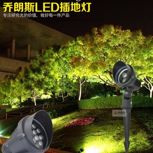 led插地灯18w户外投射灯12瓦地插灯草坪射树灯室外防水花园插泥灯
