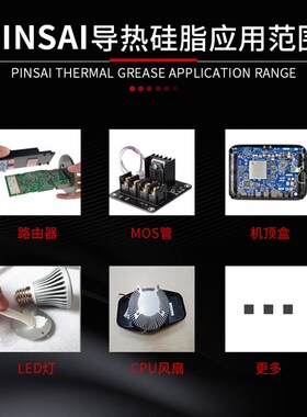 供应品赛GK-820灰色导热膏LED电源控制器散热硅脂5公斤桶装1.96W