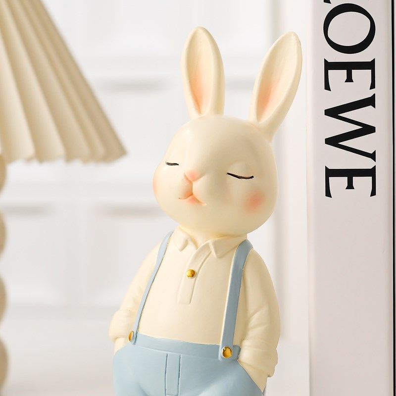 家居装饰品桌面创意小众兔子书靠书立摆件高级感电视柜酒柜办公室,家居饰品,装饰摆件,淘宝优惠券,粉丝福利购,淘宝优惠卷