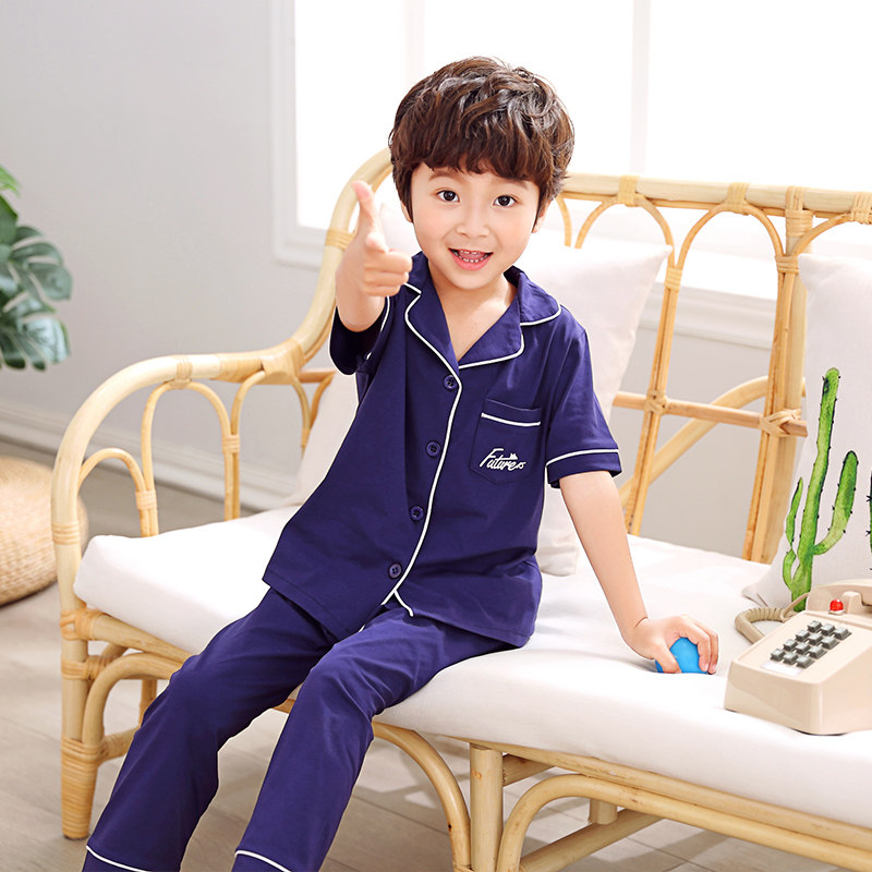 男童睡衣薄款夏季纯棉儿童开衫短袖长裤男孩宝宝家居服套装夏装男,童装/婴儿装/亲子装,家居服套装,淘宝优惠券,粉丝福利购,淘宝优惠卷