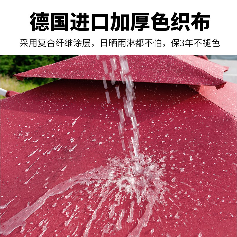 户外遮阳伞庭院伞别墅花园罗马伞液压伞气缸伞室外自动升降太阳伞图片