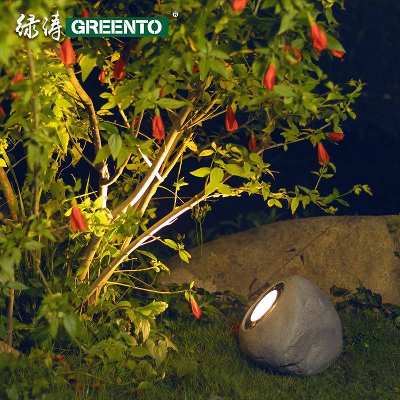 照树灯户外庭院灯仿真石头灯室外花园草坪创意摆件LED防水射灯